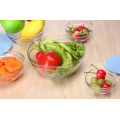 Haonai hot sale popular 5pcs glass bowl set